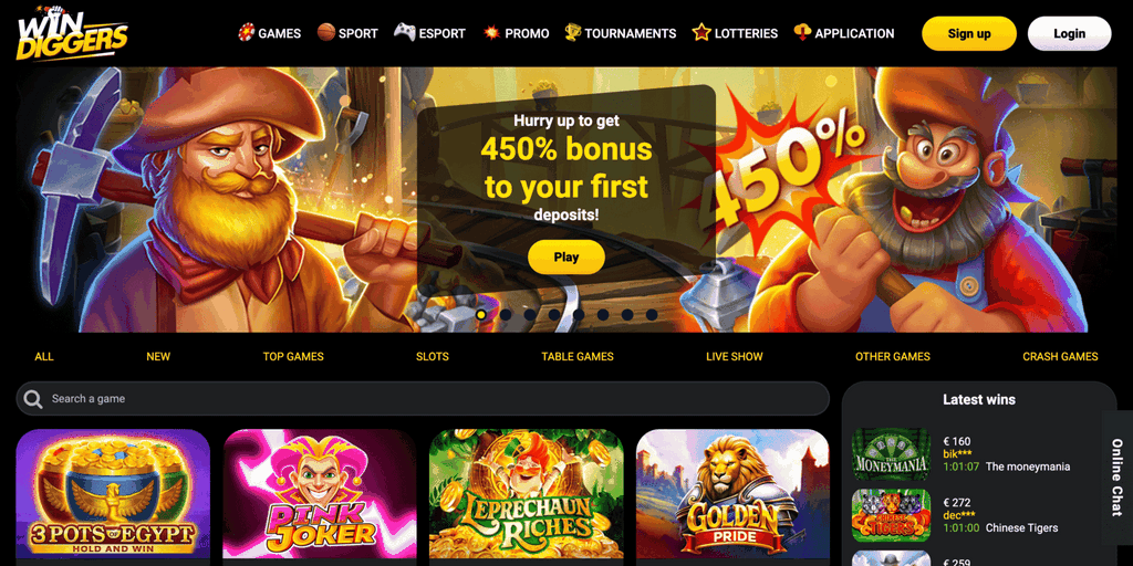 Win Diggers Casino Testimonial